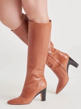 Dolce Vita Nelas Knee High Boots Cognac Leather